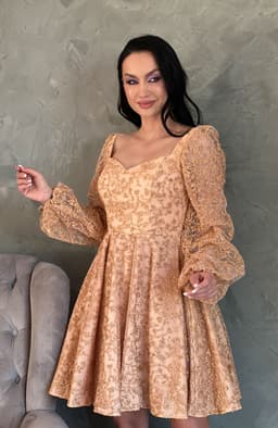 Rochie din dantela de ocazie 5