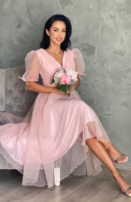 Rochie eleganta de ocazie din tul 5