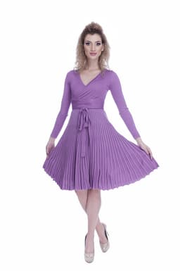 Rochie eleganta de zi tricotata Gya 3