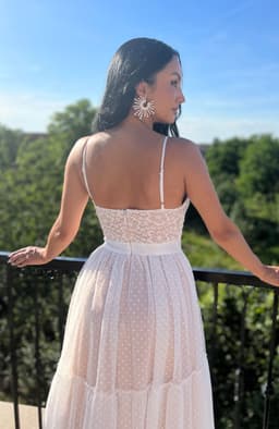 Rochie eleganta din dantela si tull 7