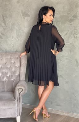 Rochie neagra eleganta vaporoasa 6
