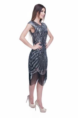 Rochie paiete neagra 3