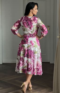 Rochie vaporoasa eleganta roz 3
