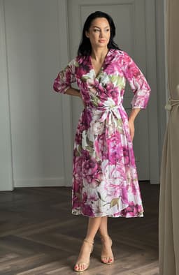 Rochie vaporoasa eleganta roz 4
