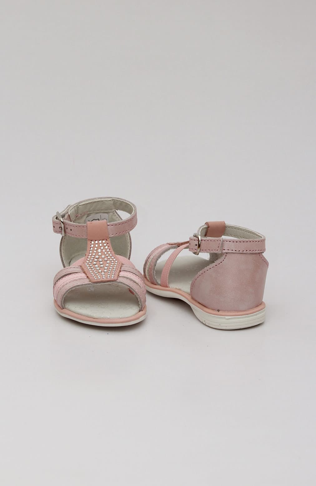Sandale fete roz cu pietre MEL083