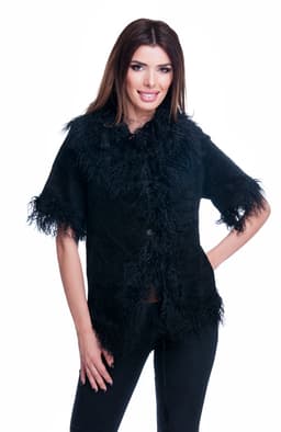 Vesta blana naturala neagra 1