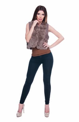 Vesta blana naturala maro 3