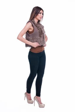 Vesta blana naturala maro 4