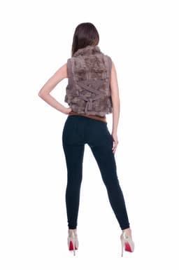 Vesta blana naturala maro 5