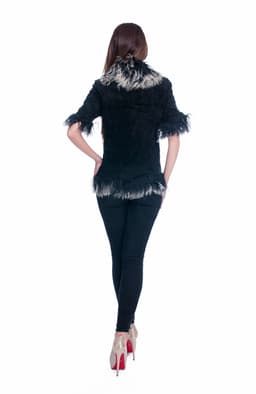 Vesta din blana naturala si piele 4