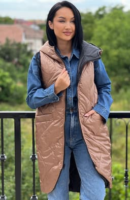 Vesta lunga cu 2 fete 4