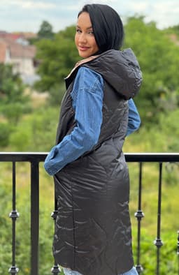 Vesta lunga cu 2 fete 6