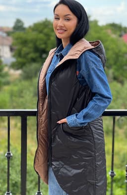 Vesta lunga cu 2 fete 7