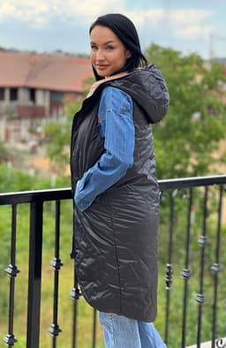 Vesta lunga cu 2 fete 3