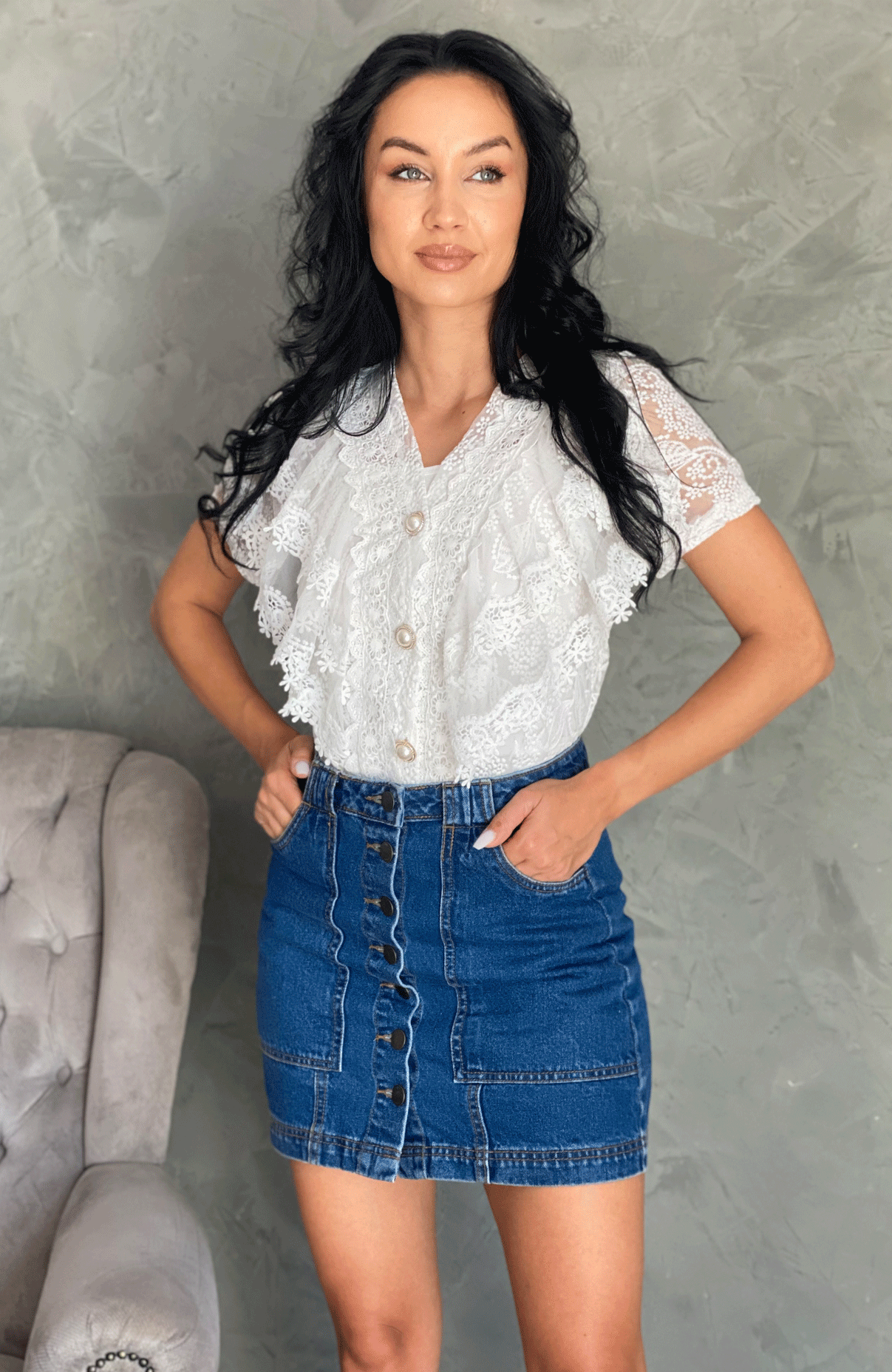 Bluza dama eleganta din dantela